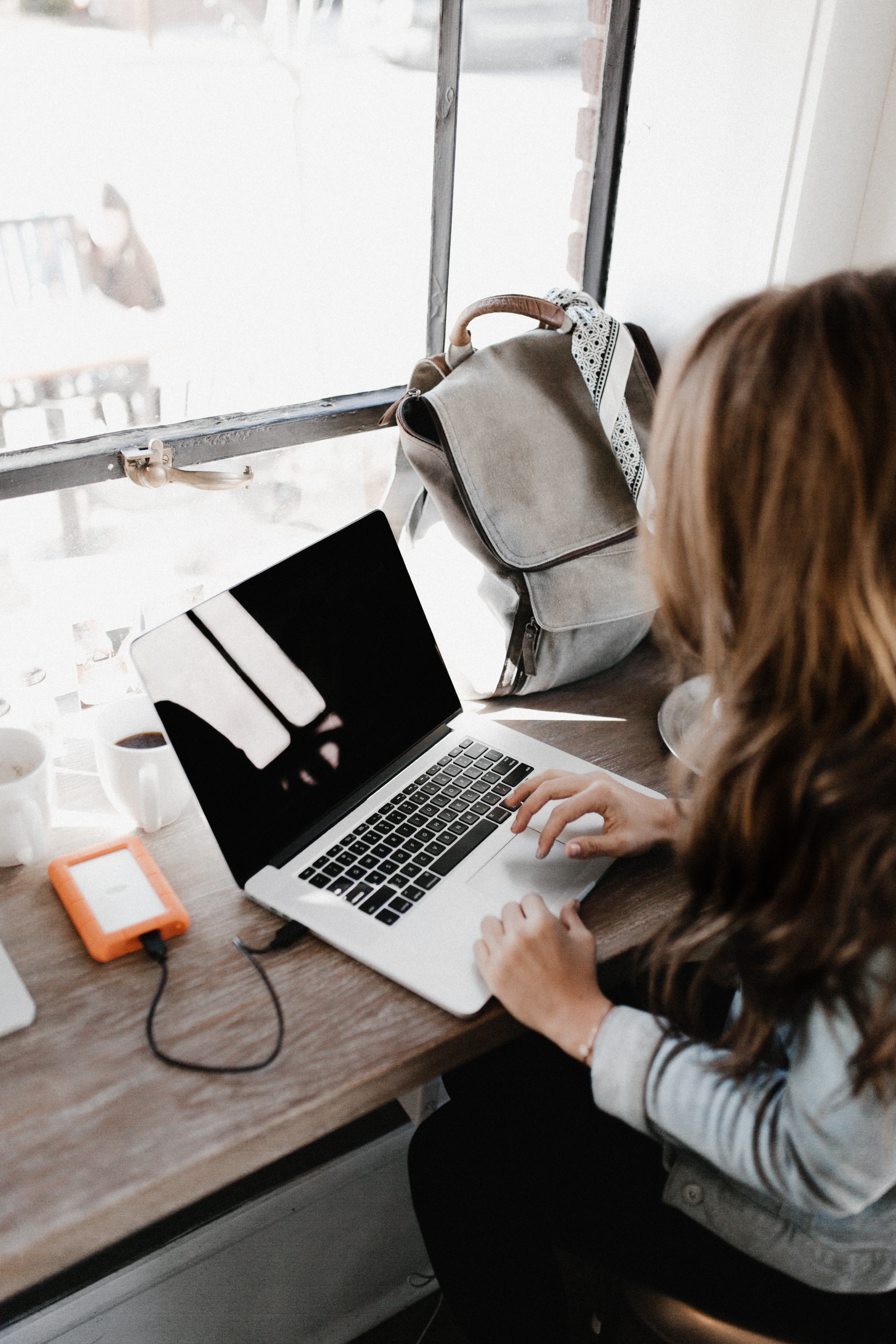 Woman on computer